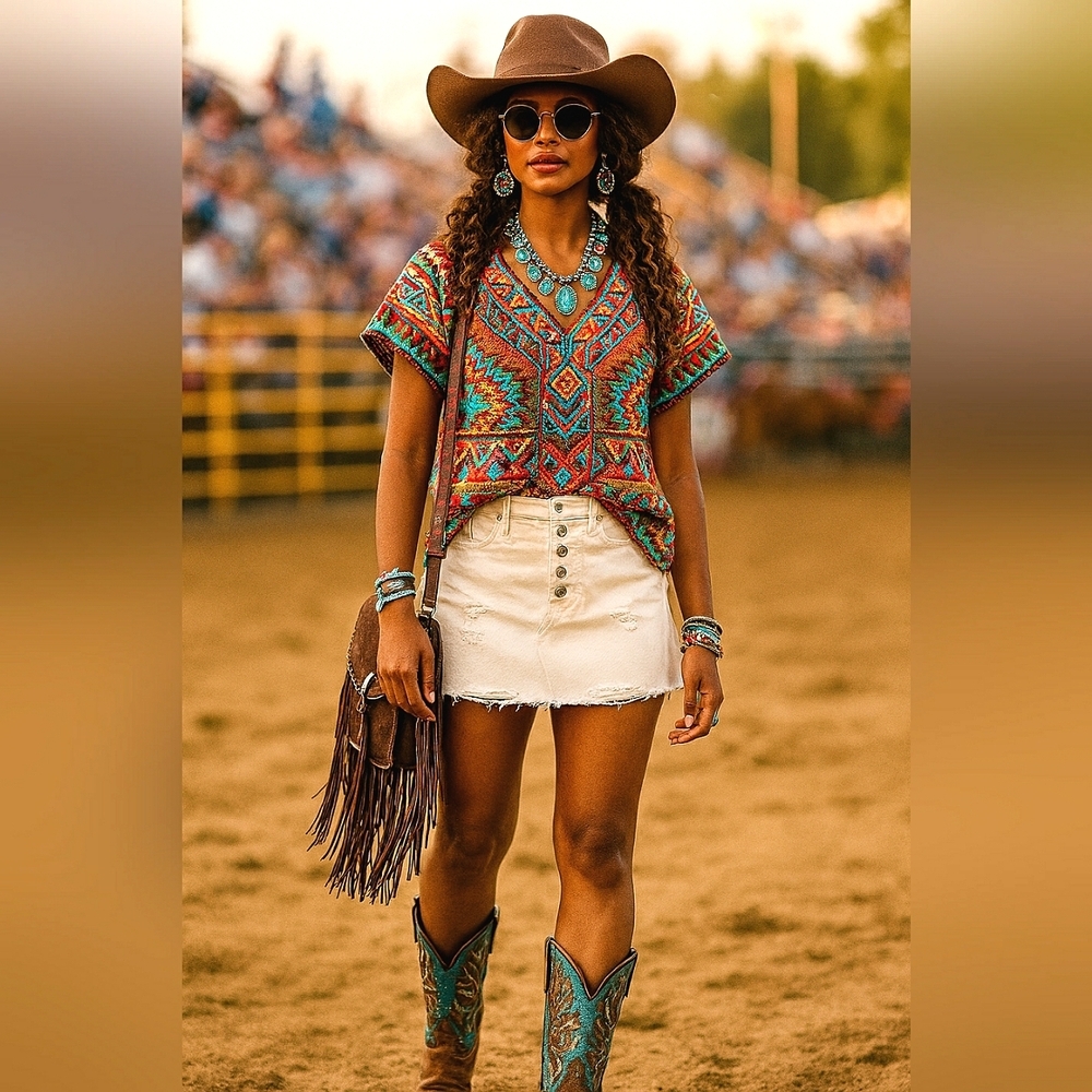 Free People Cream Mini Skirt